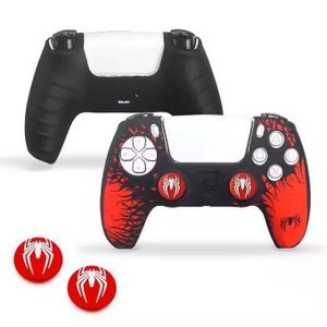 Playstation  PS5 Controller Silicone Case Cover- Spiderman 2 Edition Wth 2 Thumb Caps