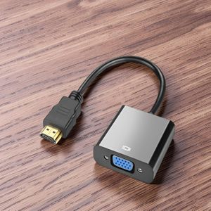 	HDMI To VGA Adapter Durable Video Converter For Laptop PC Monitor Projector Use 
