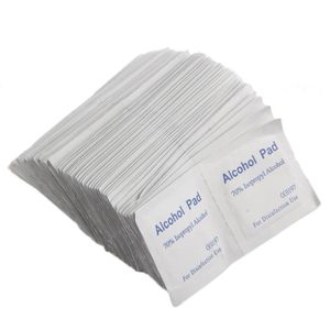 100PCS/Box Alcohol swabs Wipe Pad Medical Swab Sachet Antibacterial Tool Cleanser Alcohol Prep Pads