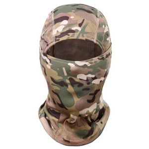 Outdoor Tactical Balaclava Army Face Mask Cycling Face Shield - (green brown)