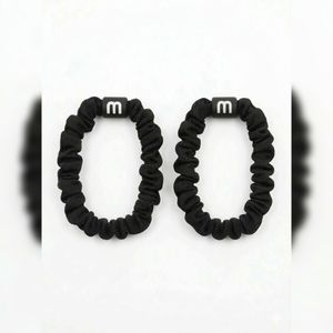 Fashion Hair Scrunchies – Stretchy Ponytail Hair Ties for Women & Girls (Set of 2)