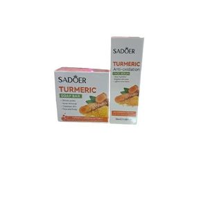 SADOER 2 in 1, Turmeric Serum + Turmeric Soap Bar