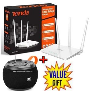 tenda F3 N300 300Mbps Wireless WiFi Router + Free C15 Bluetooth Speaker