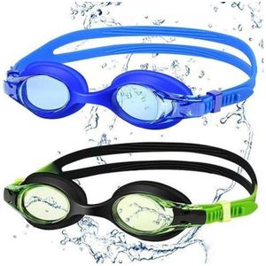 2pcs Kids Swimming Goggles With Ear Plugs,Kids Anti-Fog Swimming Goggles for Pool & Training, Adjustable size, Unisex Design