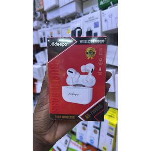 Aldeepo Airbuds Wireless Bluetooth Earbuds – Deep Bass, Noise Reduction, Long Battery Life, Touch Control, Sports Design, Fast Charging Earphones for Android & iPhone