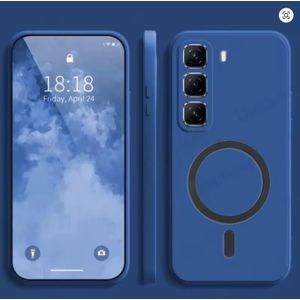 Infinix Hot 50 Pro Plus Blue TPU Material Soft Feel Heavy Protection Phone Case/ Back cover