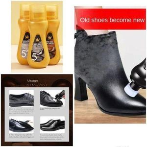 109ml Liquid shoe polish nourishes and gives them a shining look. - black polish