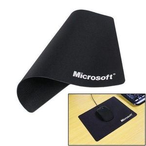 Microsoft Black Non-Slip Water Resistant Mousepad - 220mm x 180mm