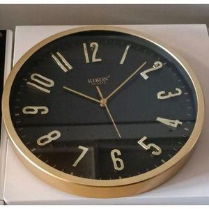 Rikon QUARTZ WALL CLOCK MODEL RK53 GOLD - 35CM