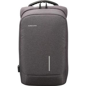 15.6-Inch Smart Anti-Theft Laptop Backpack (KS3149W) with USB Charging Port, Waterproof Business & Travel Backpack, Grey 