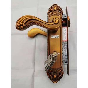 Wista Quality Door Lock set for Steel/ Mahogany/wooden  doors-coffee brown