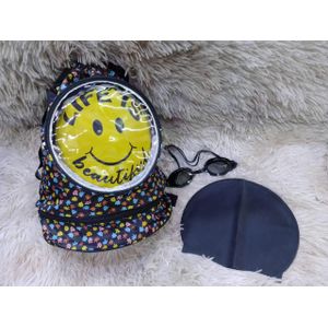 3 Piece Swimming Set, Goggles,cap And Bag