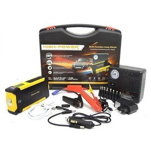 Portable Car Jump Starter Kit With Inflator, Air Compressor