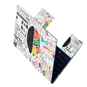 Full Laptop Skin Bubble-Free HD Quality Sticker for Laptops Up to 15.6" Compatible with Apple Dell HP Lenovo Acer Asus Sony (Dustproof Waterproof Scratchproof Reusable) - LR CLR FL1