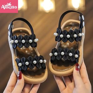 Arsuxeo 4-12 Years Kids Sandals For Girls Children Summer Shoes Soft Sole
