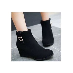 Fashion Ladies British Style Lace Up Women's Boots Casual Non-Slip Martin  Boots-Black