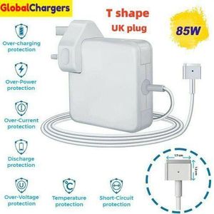 85W Charger & Power Adapter For Mackbook Magsafe 2, Macbook Pro & Macbook Air-T Type Connector