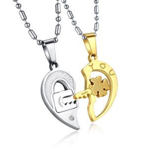 Fashion Heart Pendant Puzzle Titanium 