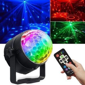 LED Starry Sky P-rojector,7 Color RGB Rotating Disco Light,Stage Light