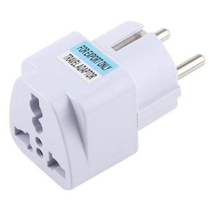  Universal UK Plug to EU Plug Power Socket Travel Charger Adapter with Fuse