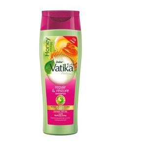 Vatika Naturals Repair and Restore Shampoo (360ml) Natural Extracts with Honey and Egg Repairs and Revitalizes Damaged and Split Hair