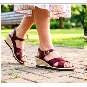 Ladies Open Cross-Strap Wedge Heels – Urban Comfort  Sandals Stylish & Comfortable Footwear For Every Occasion
