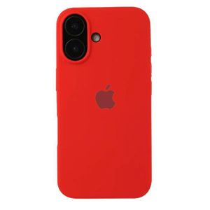 Premium Red Silicone Shockproof Case for iPhone 17 - Soft Touch Slim Fit