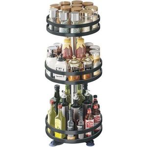  360° Rotating Kitchen/Bathroom Storage Rack/Spice Rack For Kitchen