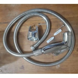 Axon Shattaf plastic Toilet push Shower set & holder..