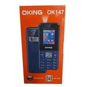 Oking OK147 1.77" SCREEN KABAMBE/KATULULU/FEATURE PHONE/MULIKA MWIZI WIRELESS FM CAMERA BRIGHT TOUCH BATTERY CAPACITY 1000MAH DUAL SIM