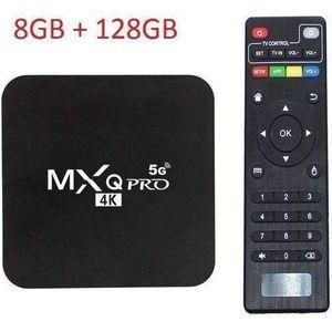 Mx Pro Android Tv Box Pro Android Tv Box 11 Smart TV Box – 8GB RAM, 128GB ROM, 4K Ultra HD, YouTube Live, APP, NETFLIX-BLACK