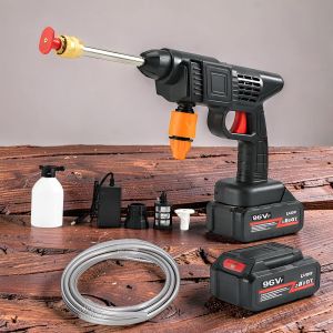 Premium Quality Handheld Cleaning Tool 96V Cordless Car Washer Car Washing High Pressure Washer Gun 