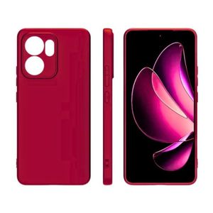 Silicone Slim Fit Cover Anti-Scratch Shockproof Case for OPPO Reno 14 F - Maroon