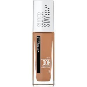 Maybelline SuperStay 30H Active Wear Foundation, 30 Hour Long-Lasting Liquid Foundation, Lightweight Feel, Water, Sweat and Transfer Resistant - 56 TOFFEE, 30ml