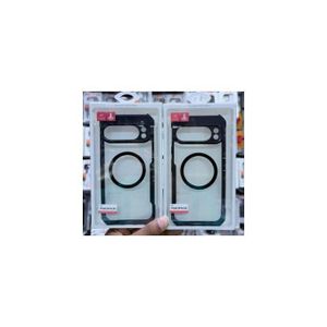 Xundo  Magnetic anti yellowing hard clear acrylic case with black  edges for google pixel 10 pro xl