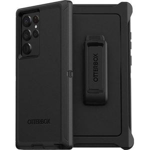 Defender OtterBox case for Samsung Galaxy S24 Ultra Cover Case - Black, Rugged & Durable, with Port Protection, Includes Clip Kickstand