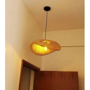 oval bamboo light