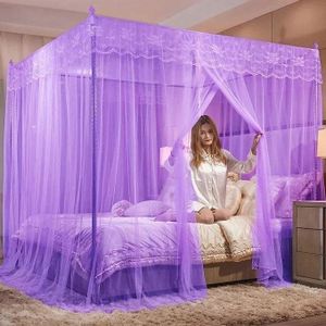 Mosquito Net With Metallic Stand 4 By 6 – Purple