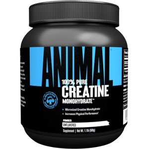 Animal 100% Pure Creatine Monohydrate, Pure Micronised Creatine Monohydrate Powder, 5g Creatine per Serving – Easily Absorbed, Increase performance, Recovery, Muscle strength & building - Unflavoured – 500g