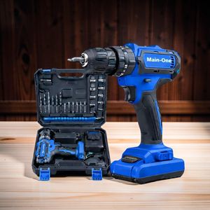 Main-one Top Quality Plug And Play Professional Cordless Drill With Drilling And Impact Functions