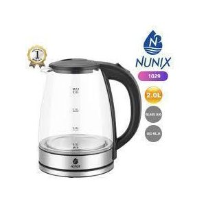 Nunix 2.0L Glass Body Cordless Electric Kettle