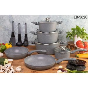 Edenburg 15pc Cookware Set(Grey) 