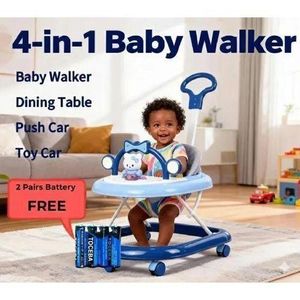 Momeasy  Walker With Melodies, Toys And Push Handle and battery gift
