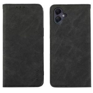 Samsung Galaxy A06 All-Round Protection Wallet Black Retro Leather Case