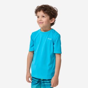 Olaian Kids’ Surfing UV Protection Water T-Shirt - Sky Blue - Cyan Blue
