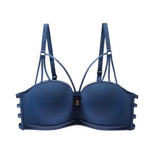 Binnys Navy blue Smooth Comfort Underwire Balconette Bra Unremovable Lightly Padded Cups Adjustable straps 38C Bra Size Daily Layering Basic Wear Womens Bra