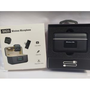 SX23 Wireless Interview Microphone with Charging Case for Video Recording Professionals