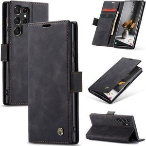 Caseme For Samsung Galaxy S22 Ultra Wallet Case,Soft PU Leather Flip