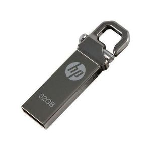 HP USB Flash Disk With Clip - 32GB - Silver + free gift 
