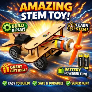 STEM DIY Car Airplane Toy – Fun Build Kit, Educational Gift Toys for Boys & Girls